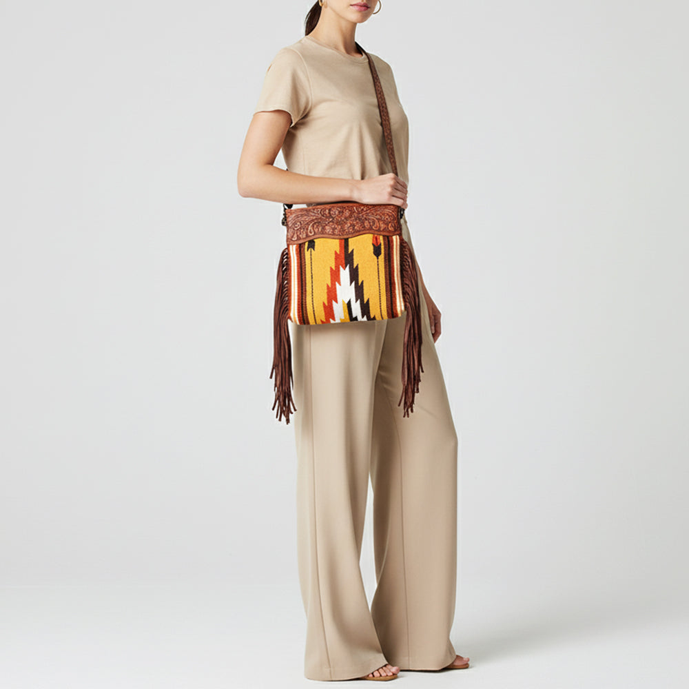 LC-ADBGZ567 Crossbody Genuine Western Leather Women Bag