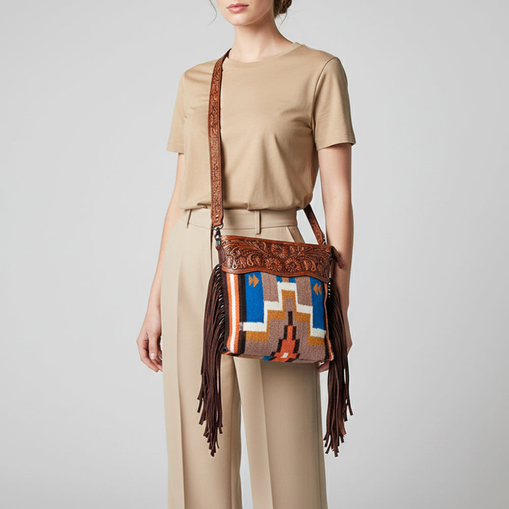 LC-ADBGZ568 Crossbody Genuine Western Leather Women Bag