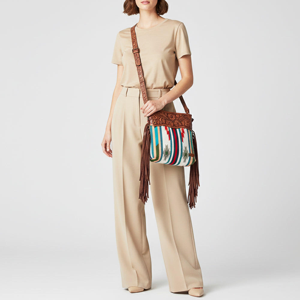 LC-ADBGZ571 Crossbody Genuine Western Leather Women Bag