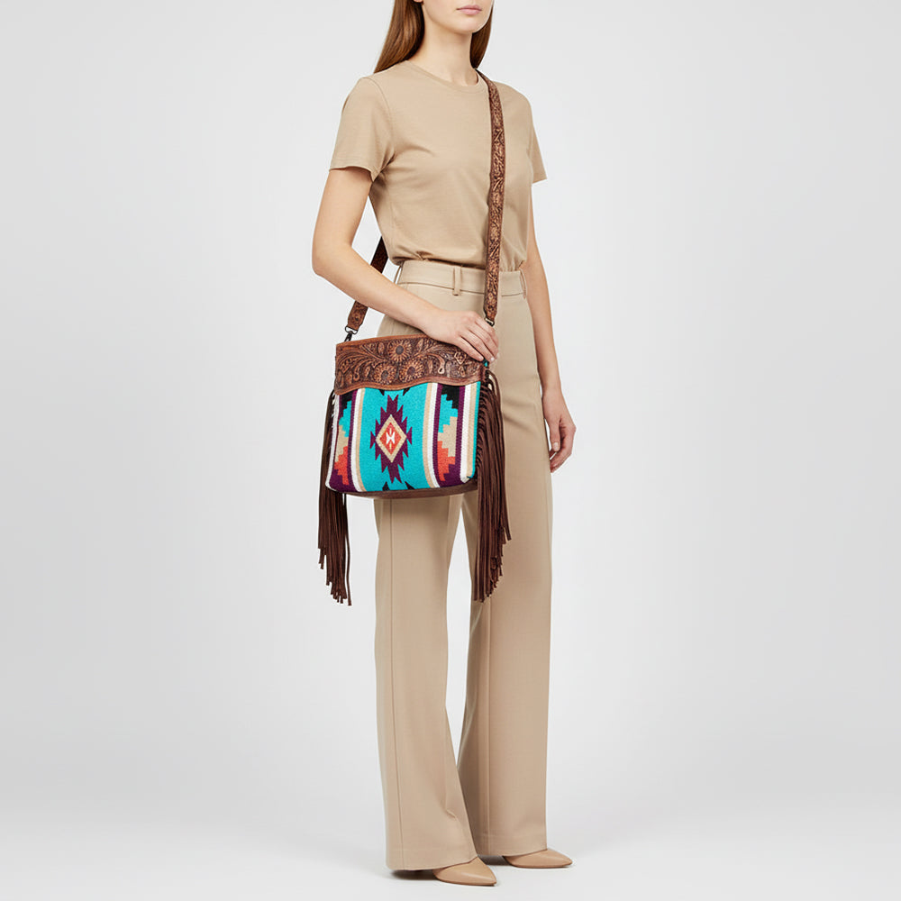 LC-ADBGZ572 Crossbody Genuine Western Leather Women Bag