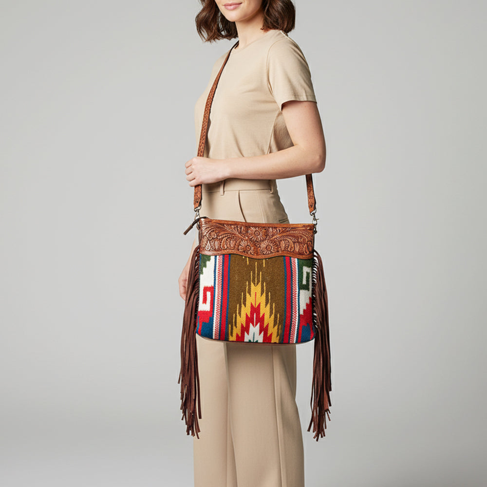 LC-ADBGZ573 Crossbody Genuine Western Leather Women Bag