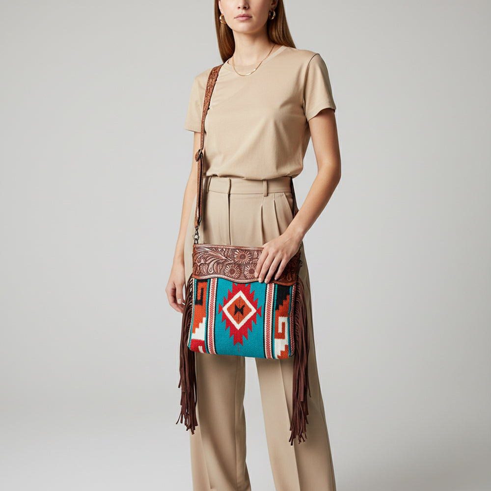 LC-ADBGZ576  Crossbody Genuine Western Leather Women Bag