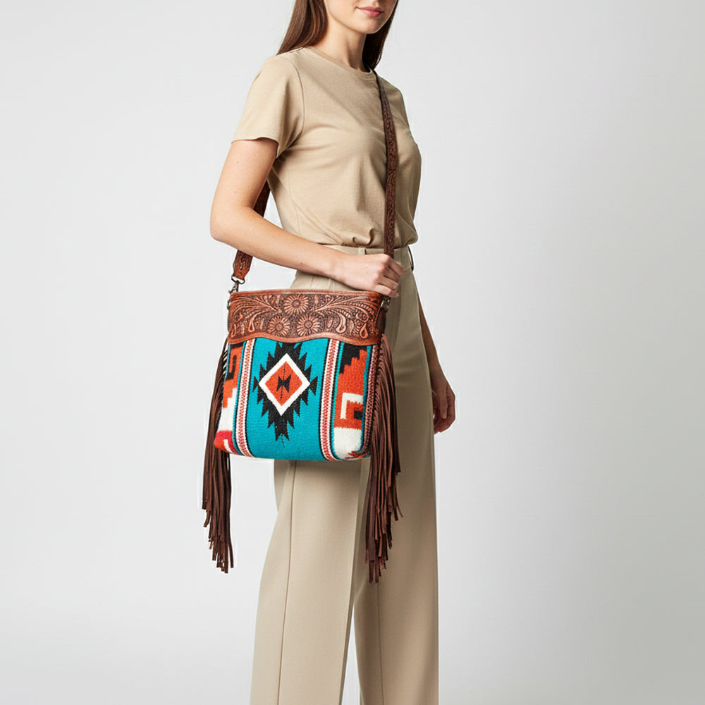 LC-ADBGZ578 Crossbody Genuine Western Leather Women Bag