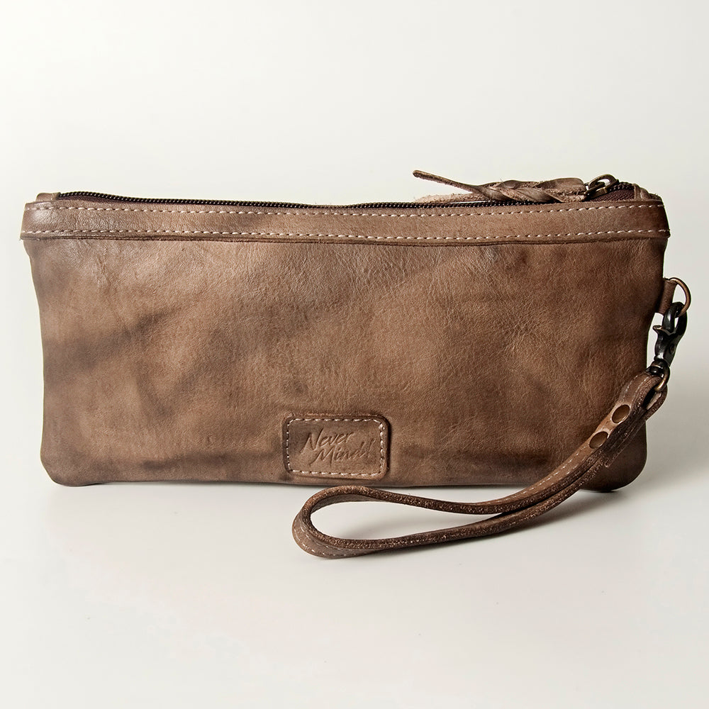 LC-NMBG101 Wristlet Genuine Leather women bag western Bag