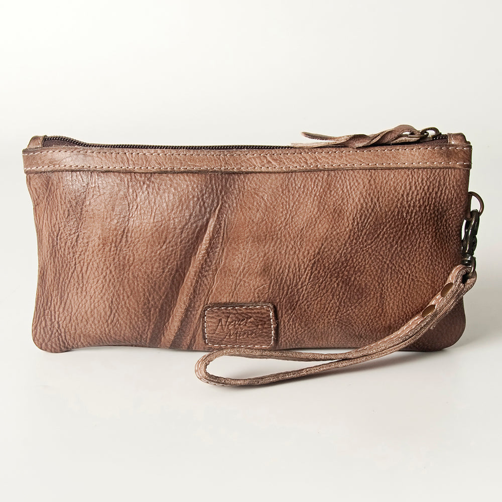 LC-NMBG101 Wristlet Genuine Leather women bag western Bag