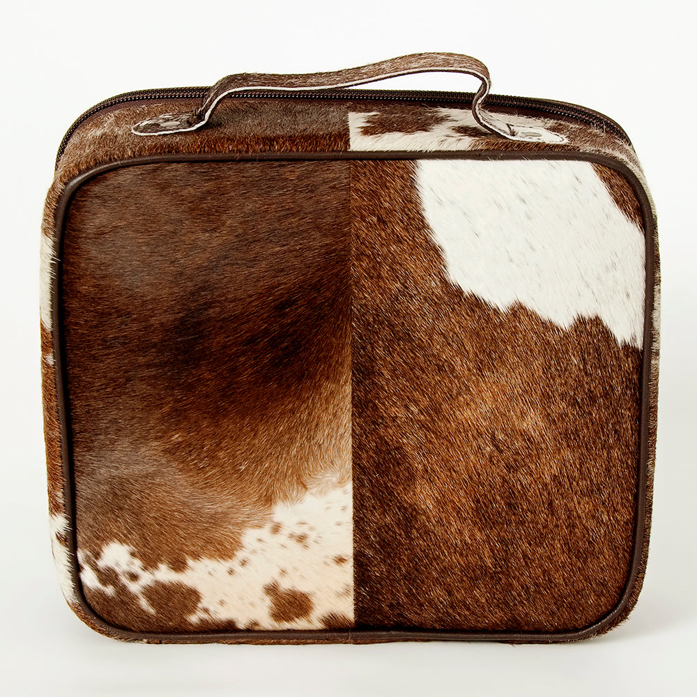 ADBGA225 American Darling Cowhide Leather Jewelry Case Genuine Hair-On Hide