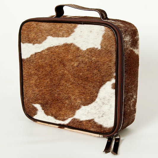 ADBGA225 American Darling Cowhide Leather Jewelry Case Genuine Hair-On Hide