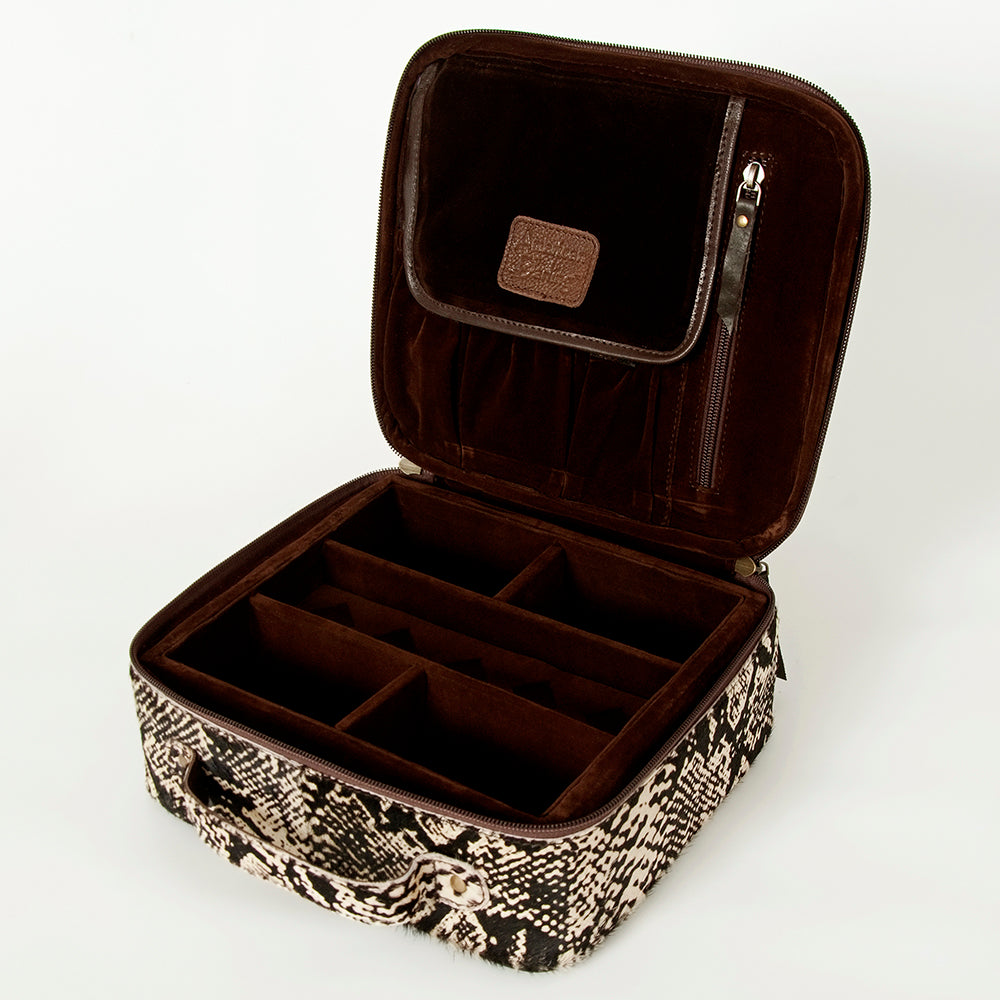 LC-ADBGA229 Jewelry Case Genuine Western Leather Women Bag