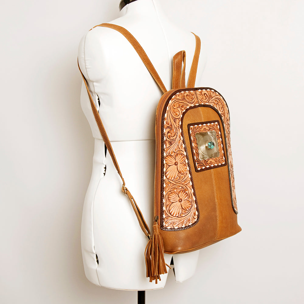 LC-ADBGA235A Backpack Genuine Western Leather Women Bag Clara