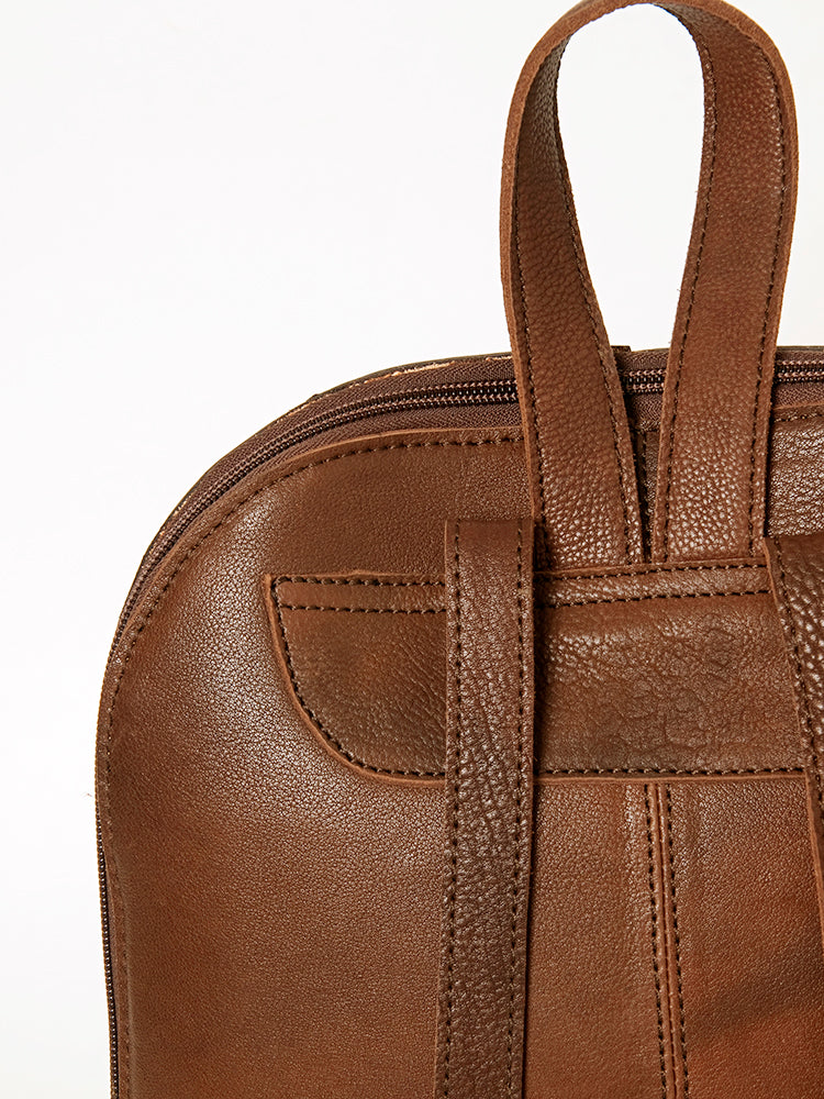 ADBGA235 American Darling Sling Backpack Hair-On Hide with Hand-Tooled Leather & Turquoise Accent