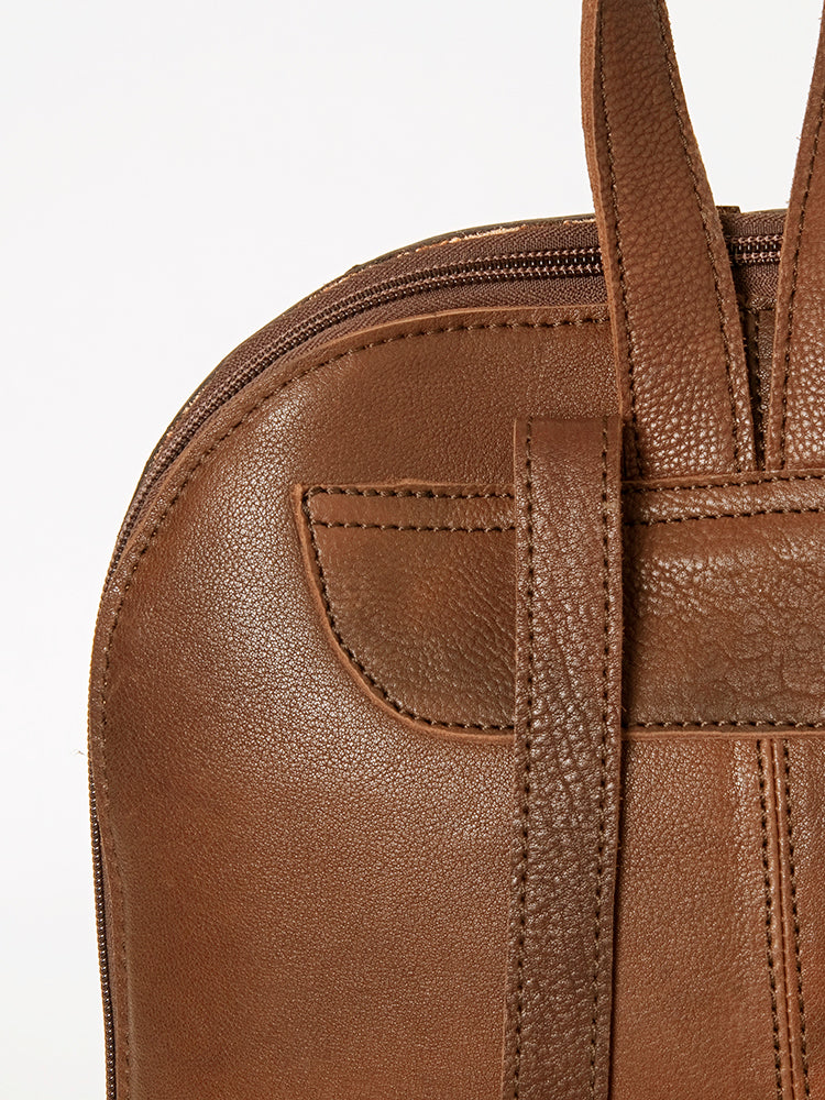 LC-ADBGA235E American Darling Exotic Print Sling Backpack Hand-Tooled Leather with Turquoise Concho