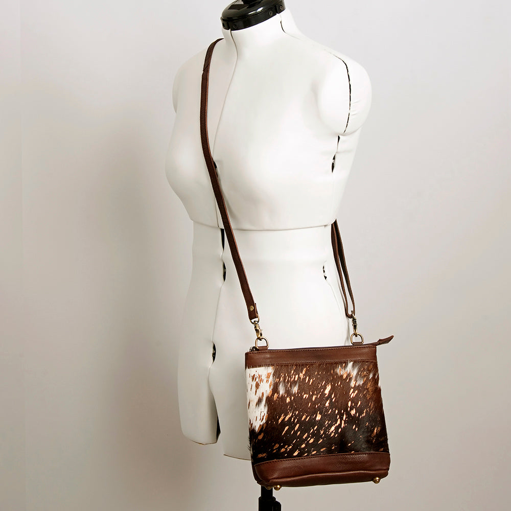 LC-ADBGA236 Hair on Crossbody Genuine Western Leather Women Bag