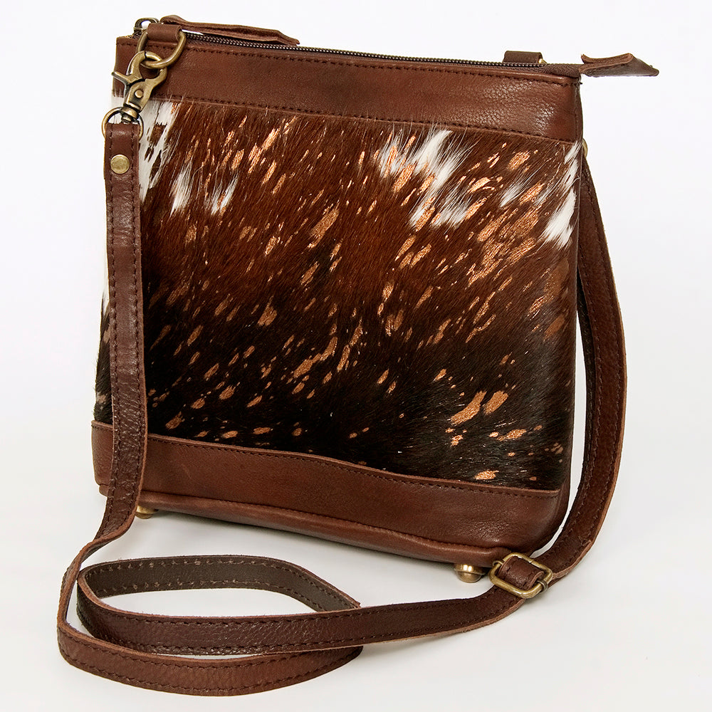 LC-ADBGA236 Hair on Crossbody Genuine Western Leather Women Bag