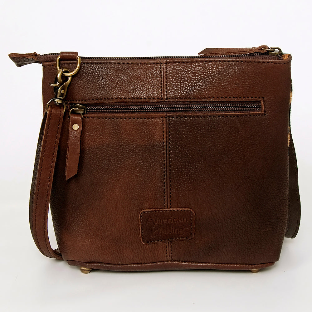 LC-ADBGA236 Hair on Crossbody Genuine Western Leather Women Bag