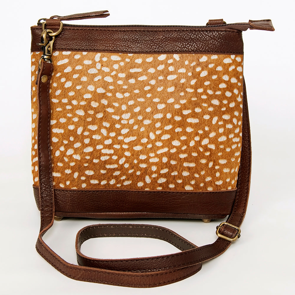 LC-ADBGA236 Hair on Crossbody Genuine Western Leather Women Bag