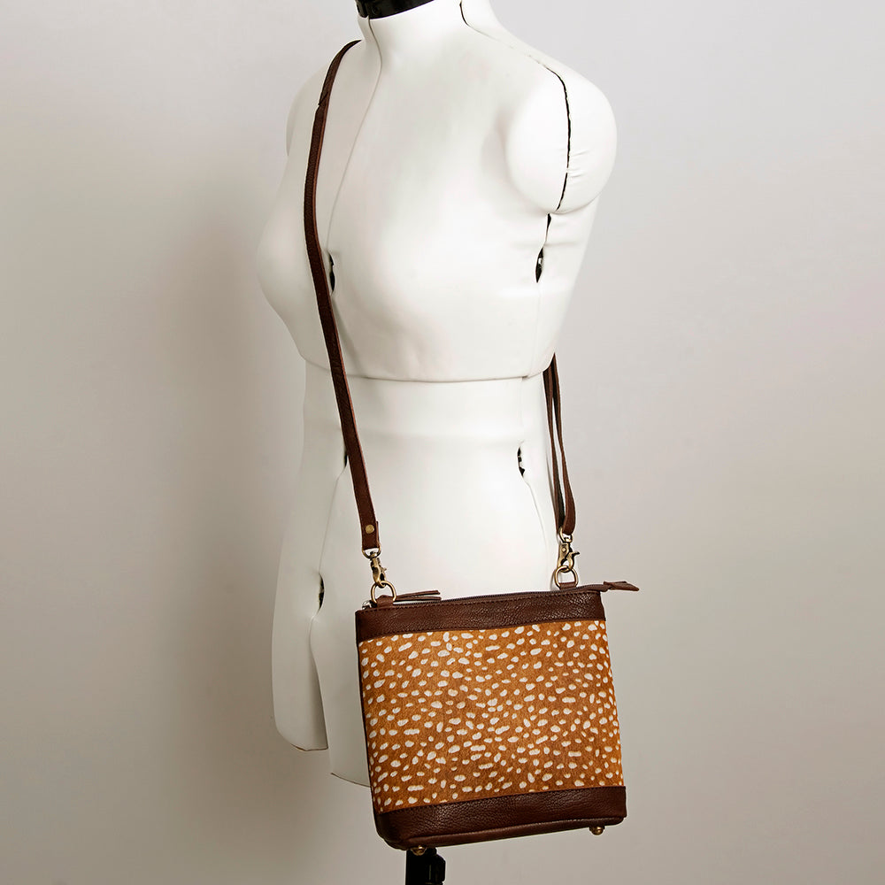 LC-ADBGA236 Hair on Crossbody Genuine Western Leather Women Bag