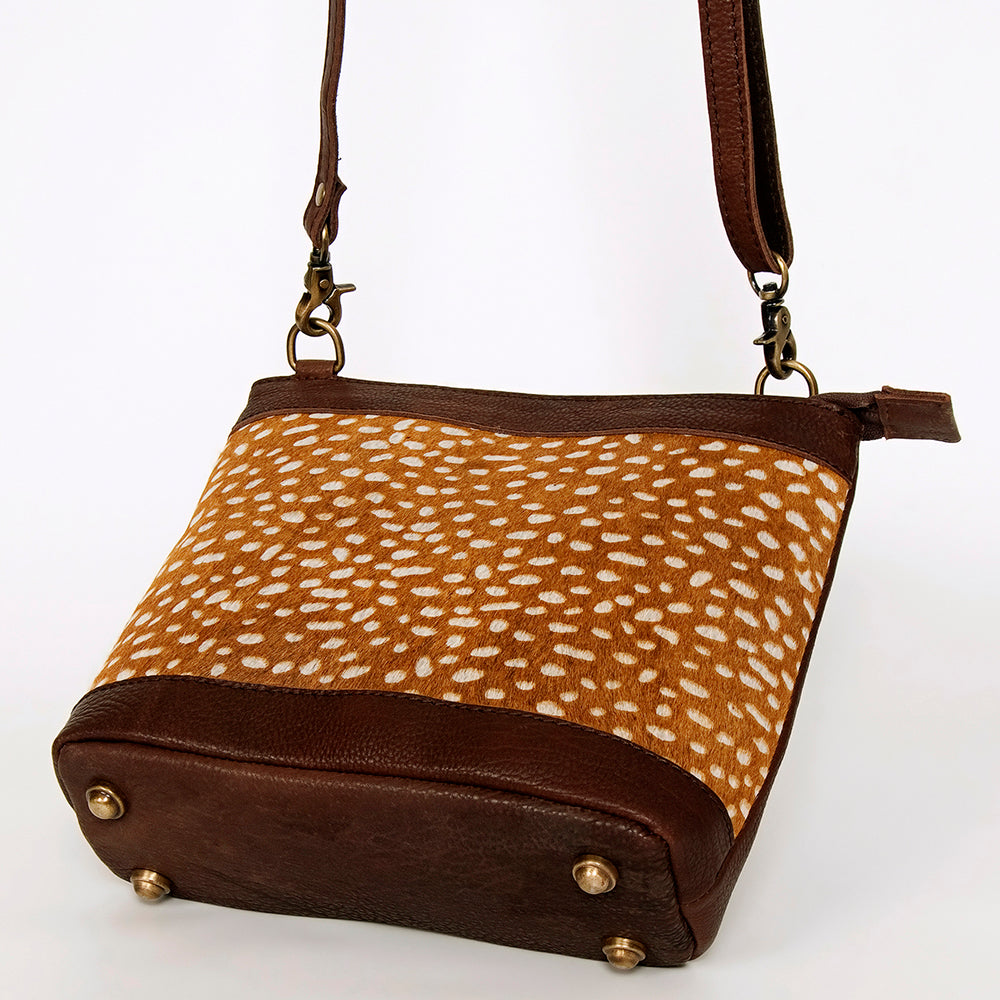 LC-ADBGA236 Hair on Crossbody Genuine Western Leather Women Bag