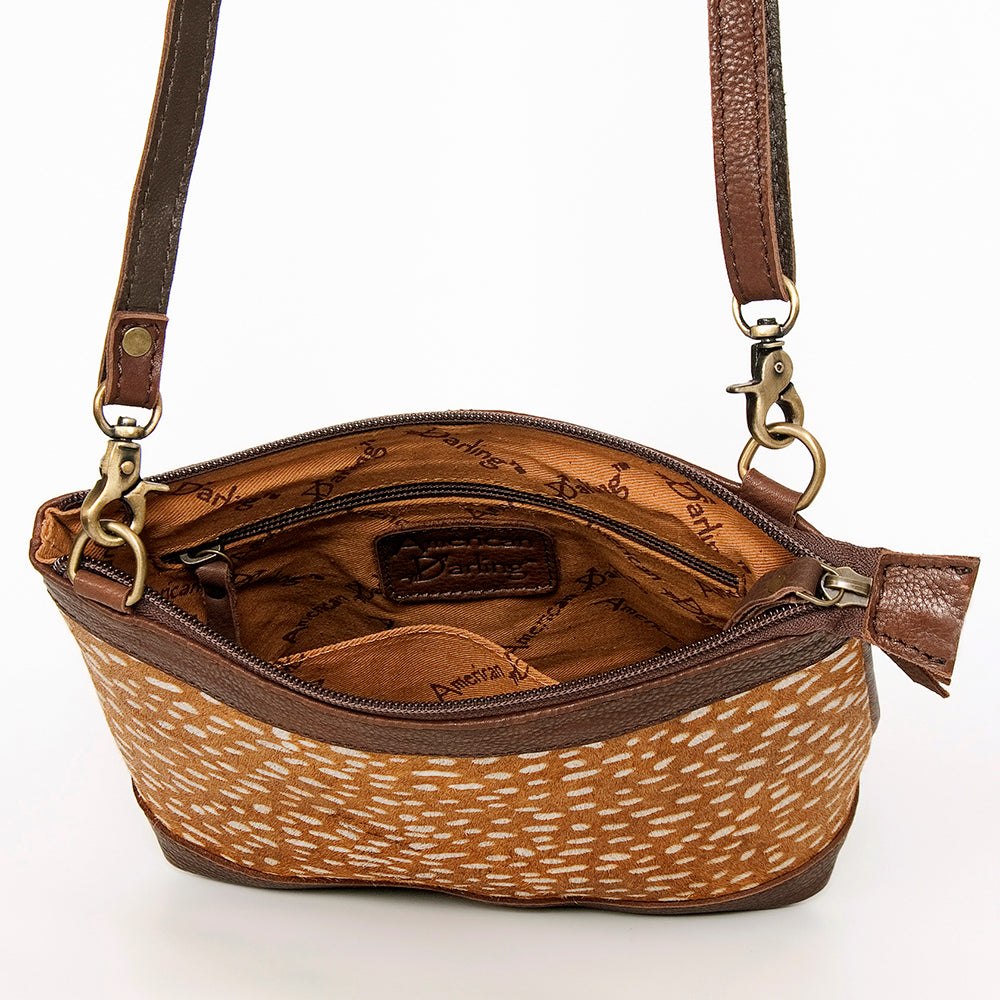 LC-ADBGA236 Hair on Crossbody Genuine Western Leather Women Bag