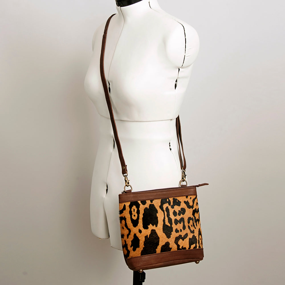 LC-ADBGA236 Hair on Crossbody Genuine Western Leather Women Bag