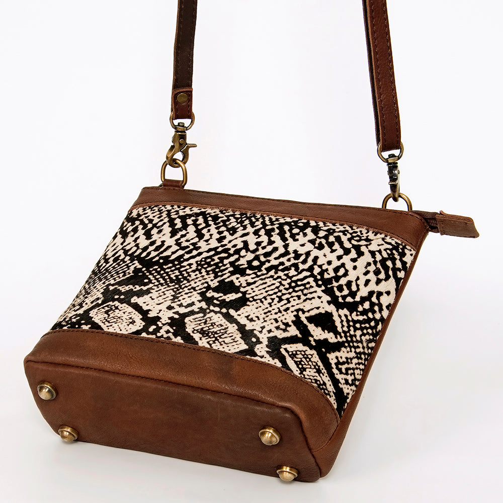 LC-ADBGA236 Hair on Crossbody Genuine Western Leather Women Bag