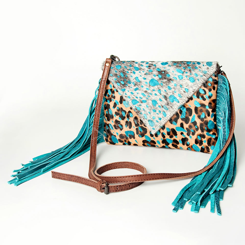 ADBG490 Envelope Hair On Genuine Western Leather Women Bag