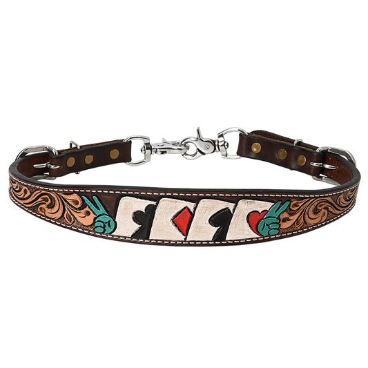 BER154-Western Leather Wither Straps