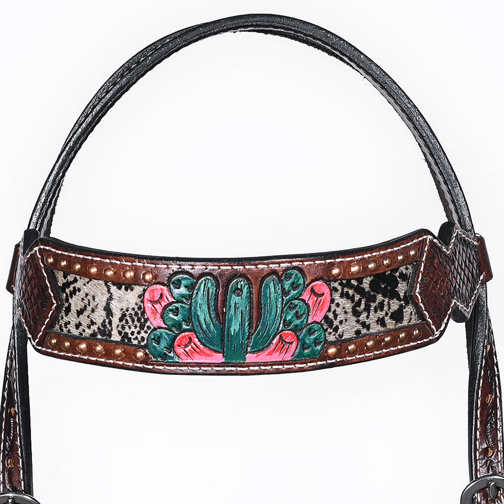 BER170-Western Leather Headstall