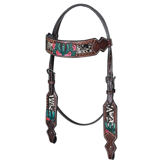 BER170-Western Leather Headstall