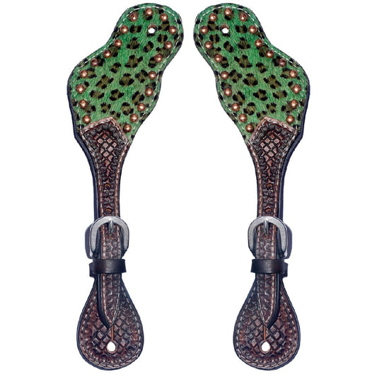 BER173-Western American Leather Spur Strap