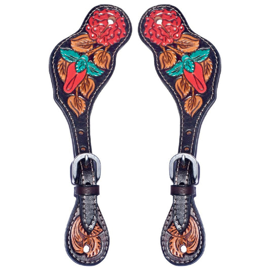 BER178-Western American Leather Spur Strap