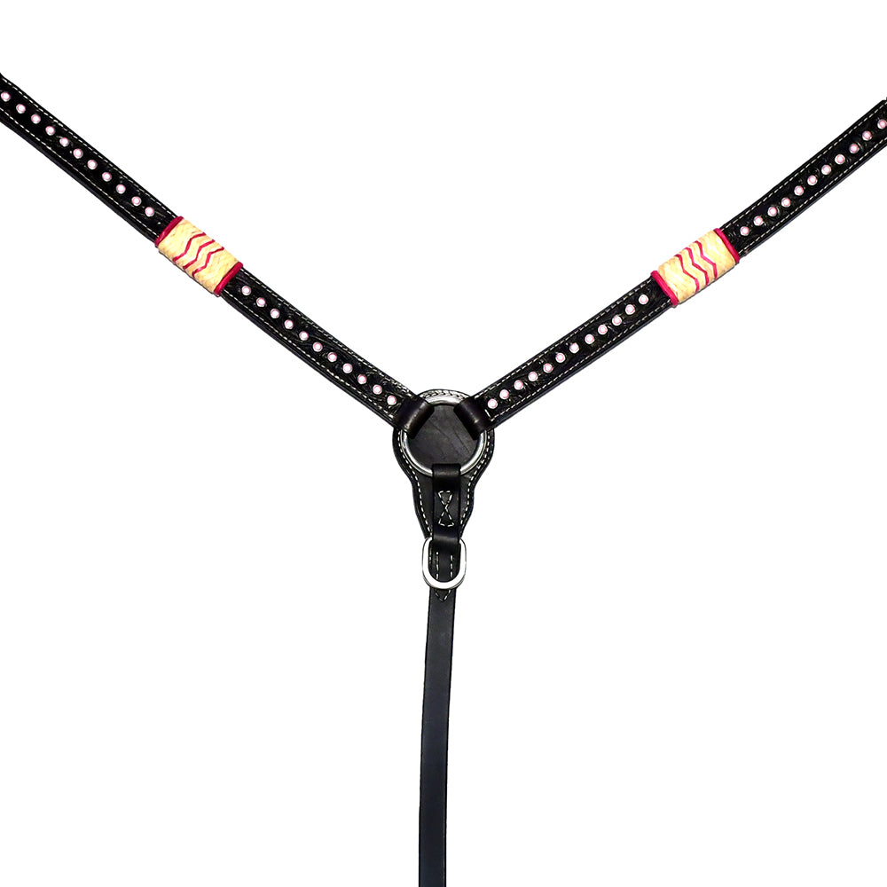 BER201-Western Leather Breast Collar