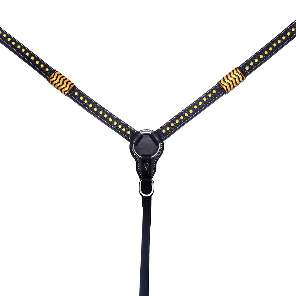 BER206-Western Leather Breast Collar