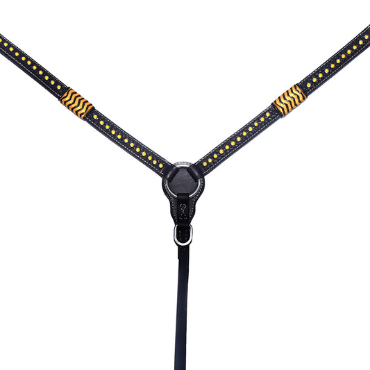 BER206-Western Leather Breast Collar