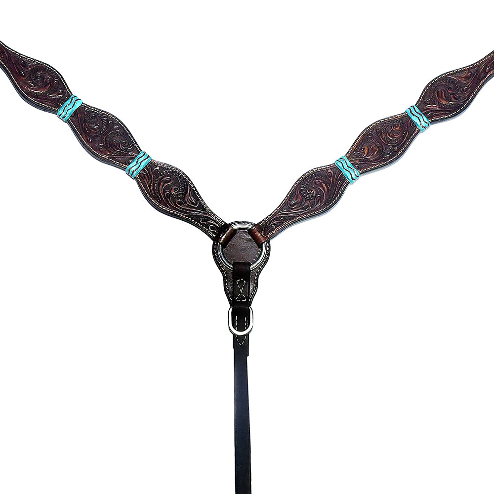 BER207-Western Leather Breast Collar