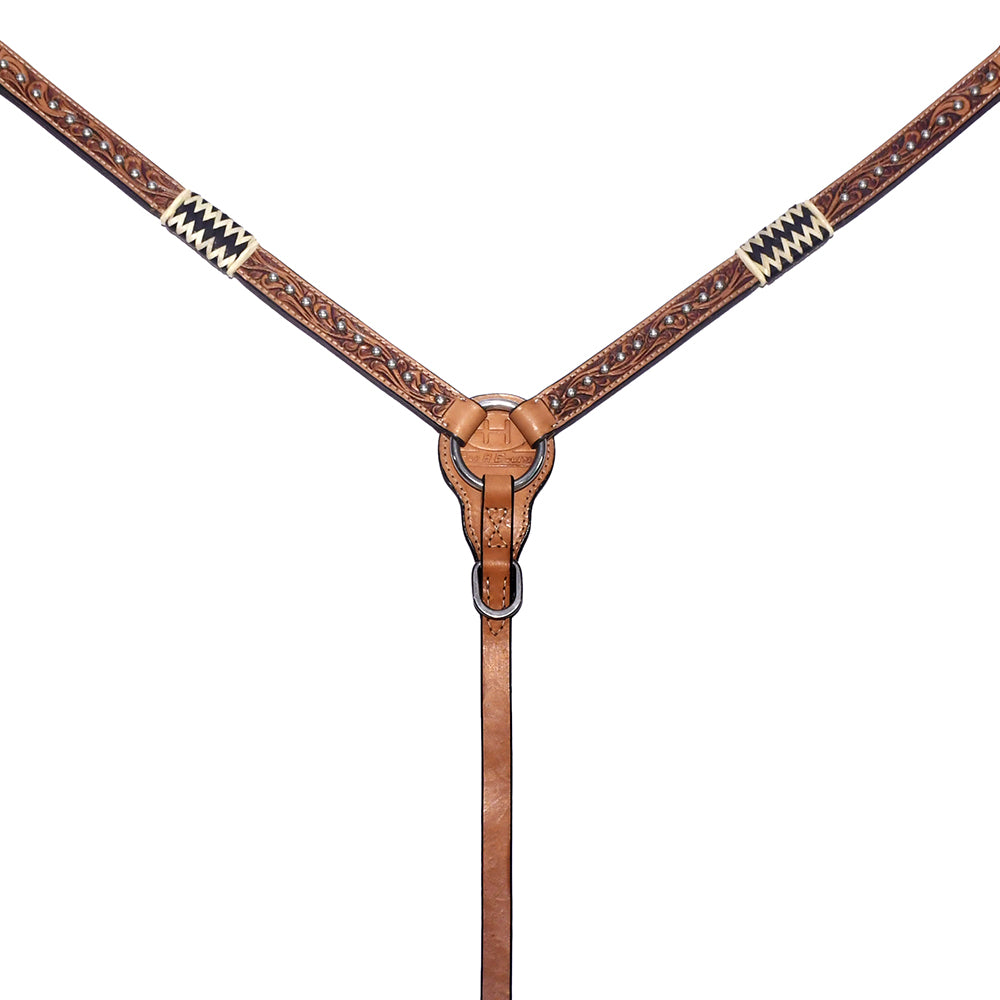 BER210-Western Leather Breast Collar