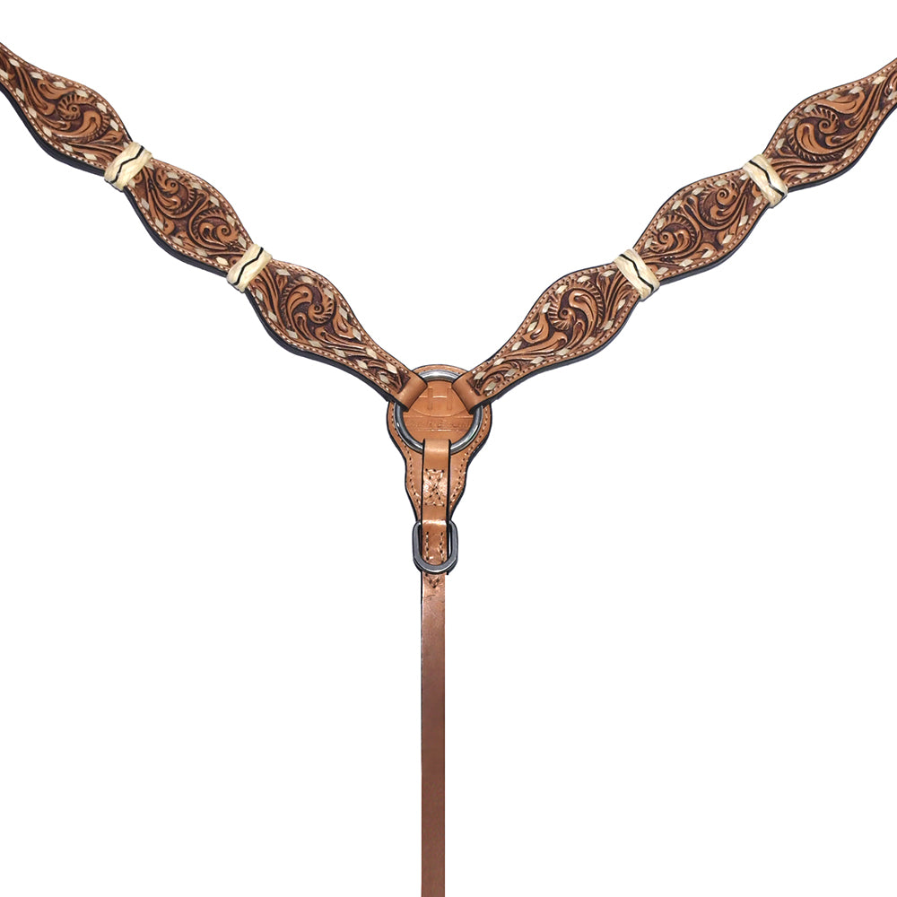 BER212-Western Leather Breast Collar