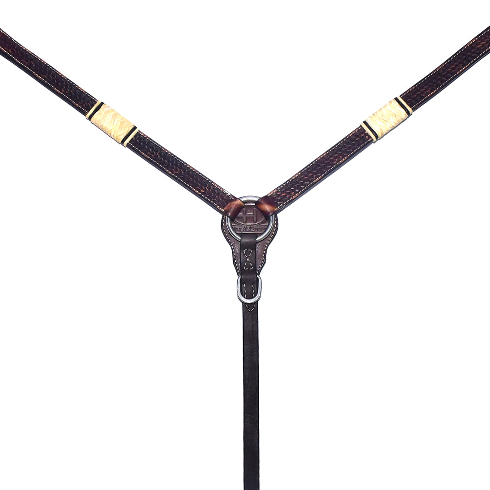 BER214-Western Leather Breast Collar