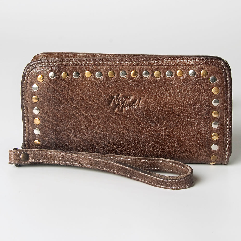 NMBGZ110 Wristlet Genuine Leather women bag western Bag