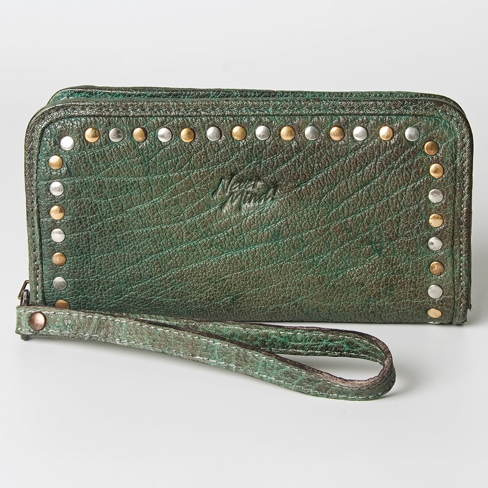NMBGZ110 Wristlet Genuine Leather women bag western Bag