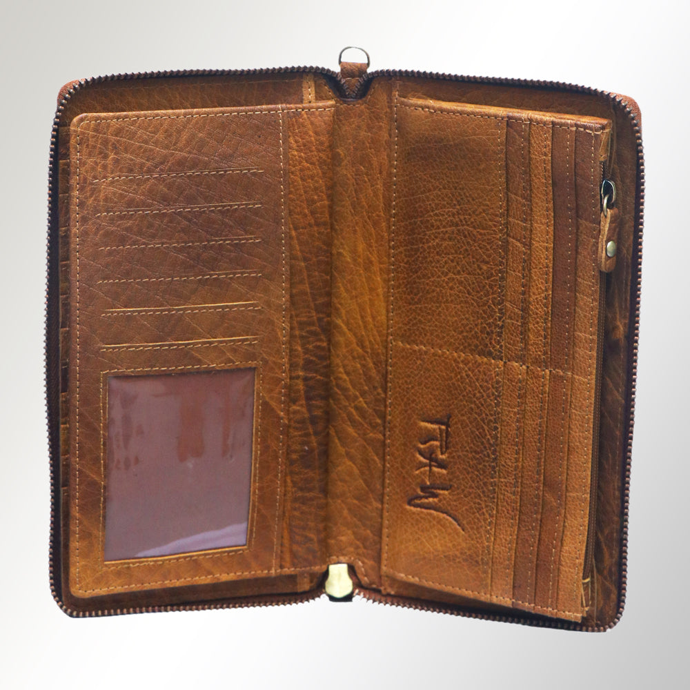 ADBGM231 American Darling Luxury Leather Crossbody Organiser with Multi-Compartment Design