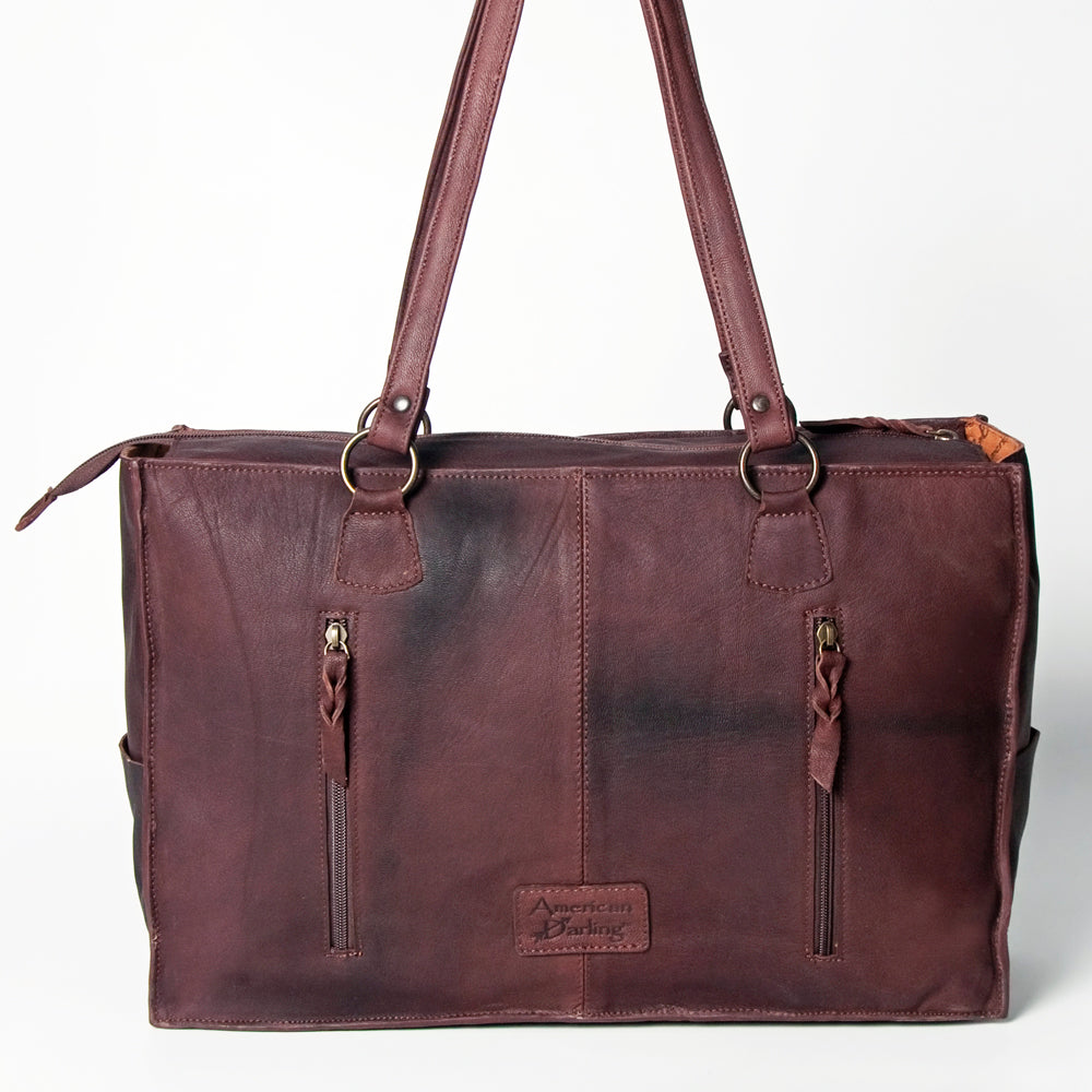 LC-ADBGZ201C  Tote Genuine Western Leather Women Bag