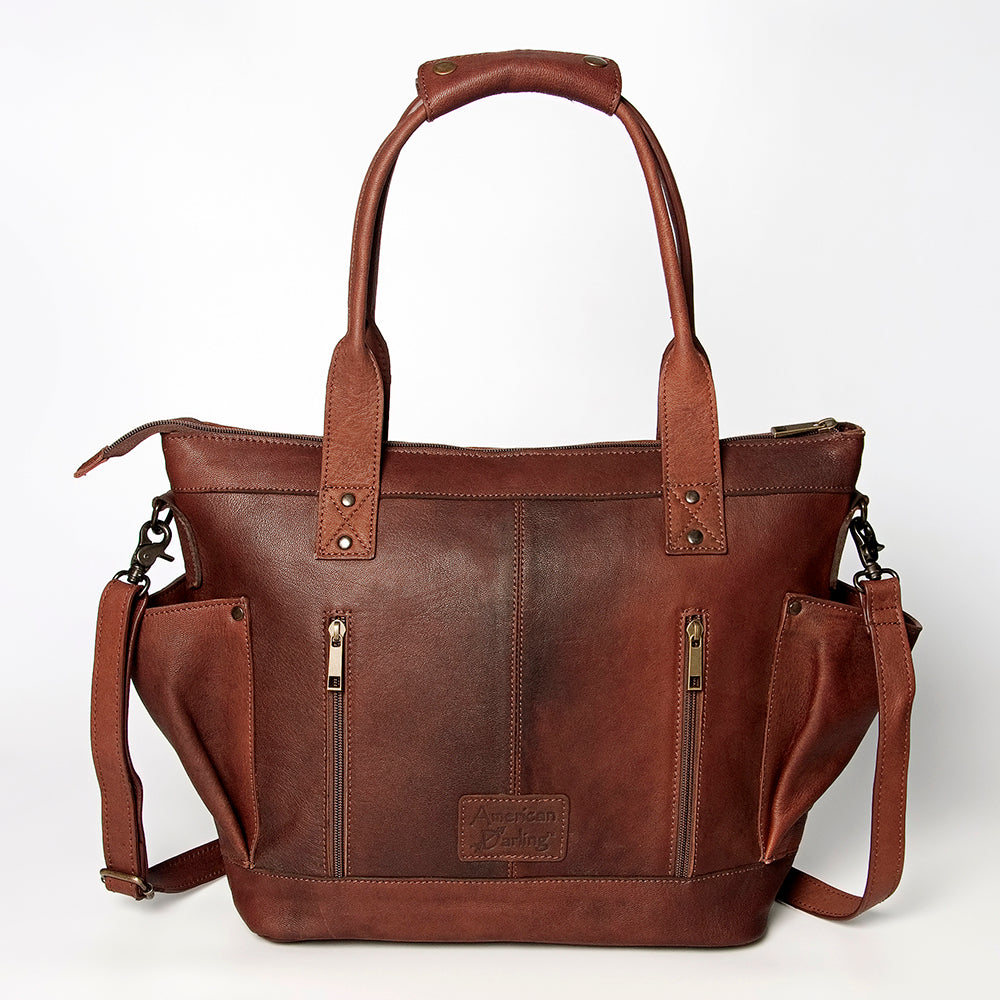LC-ADBGZ324C Tote Genuine Western Leather Women Bag