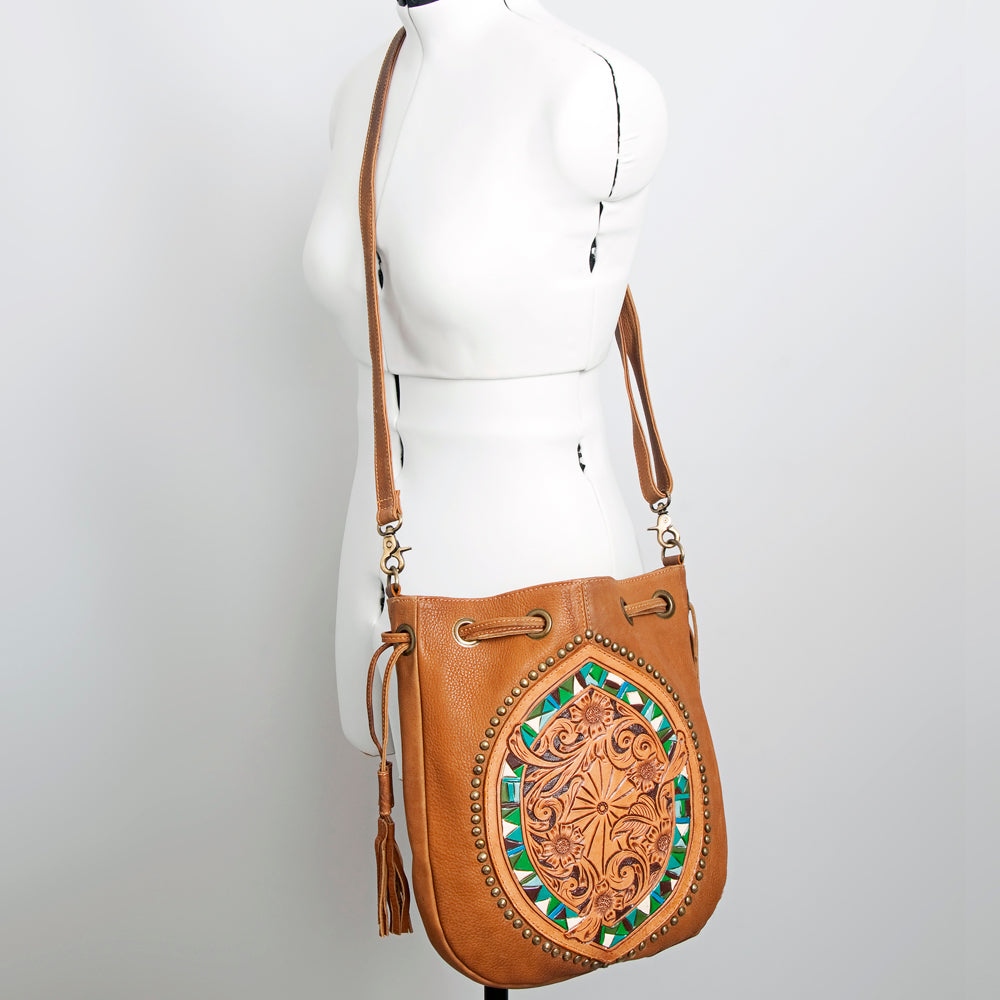 LC-ADBGK126A Bucket Genuine Western Leather Women Bag