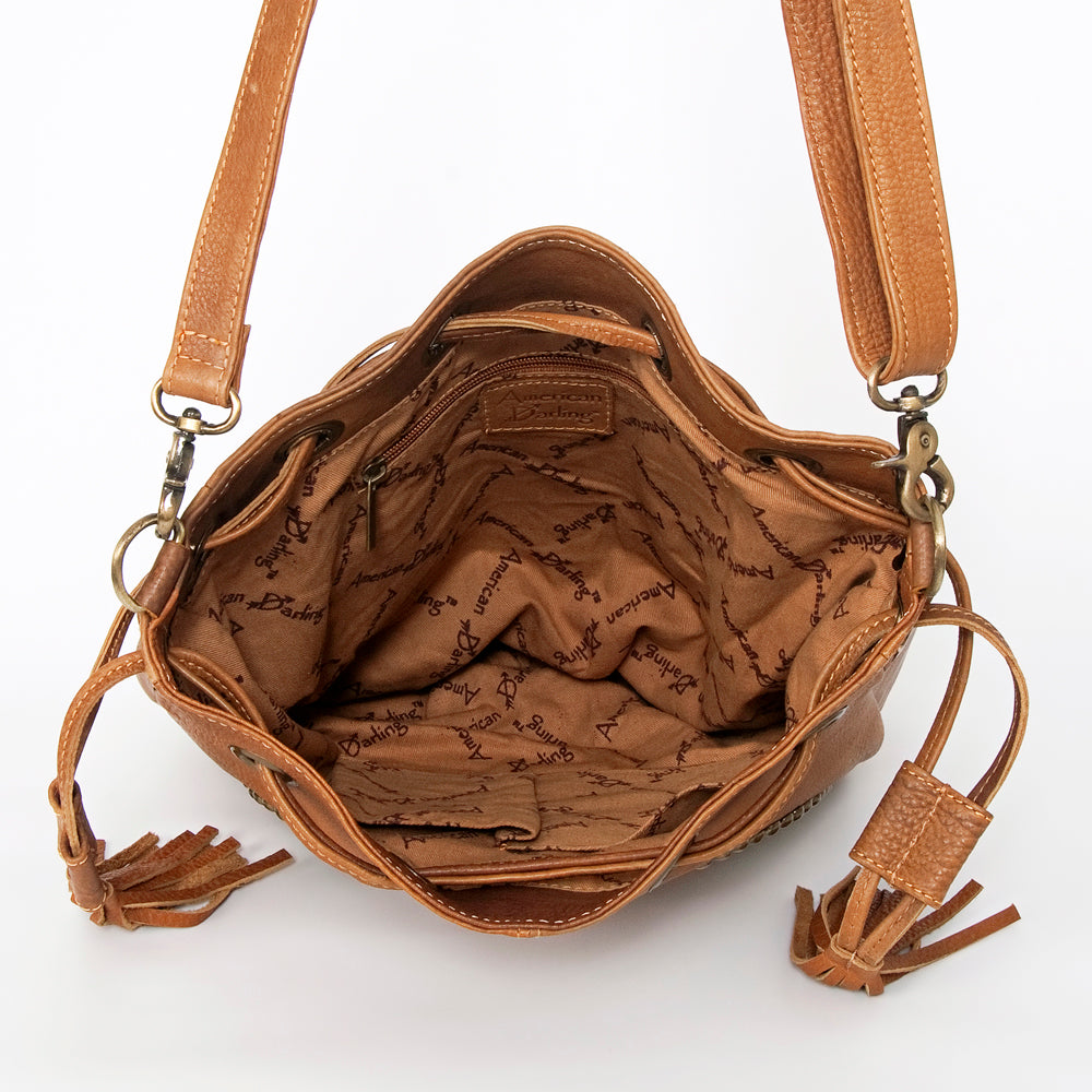 LC-ADBGK126A Bucket Genuine Western Leather Women Bag