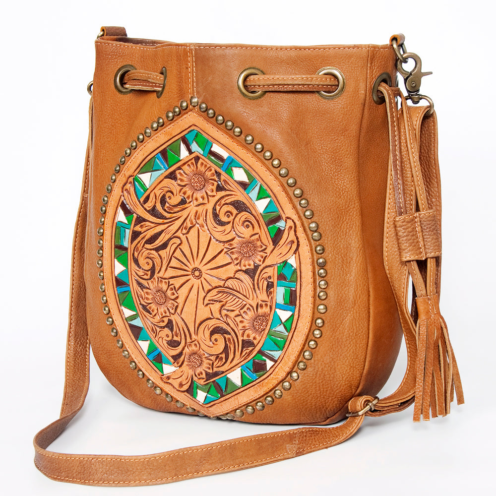 LC-ADBGK126A Bucket Genuine Western Leather Women Bag