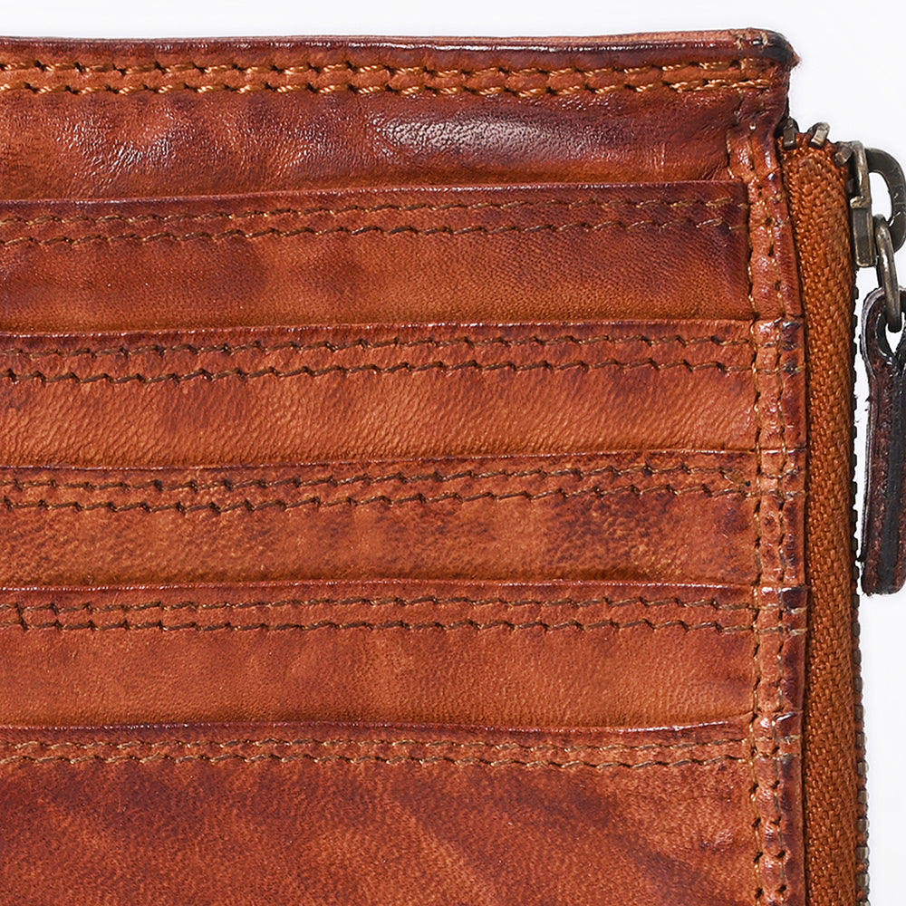 SWC146 Functional Leather Zipper Card Holder