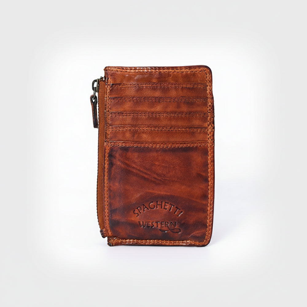 SWC146 Functional Leather Zipper Card Holder
