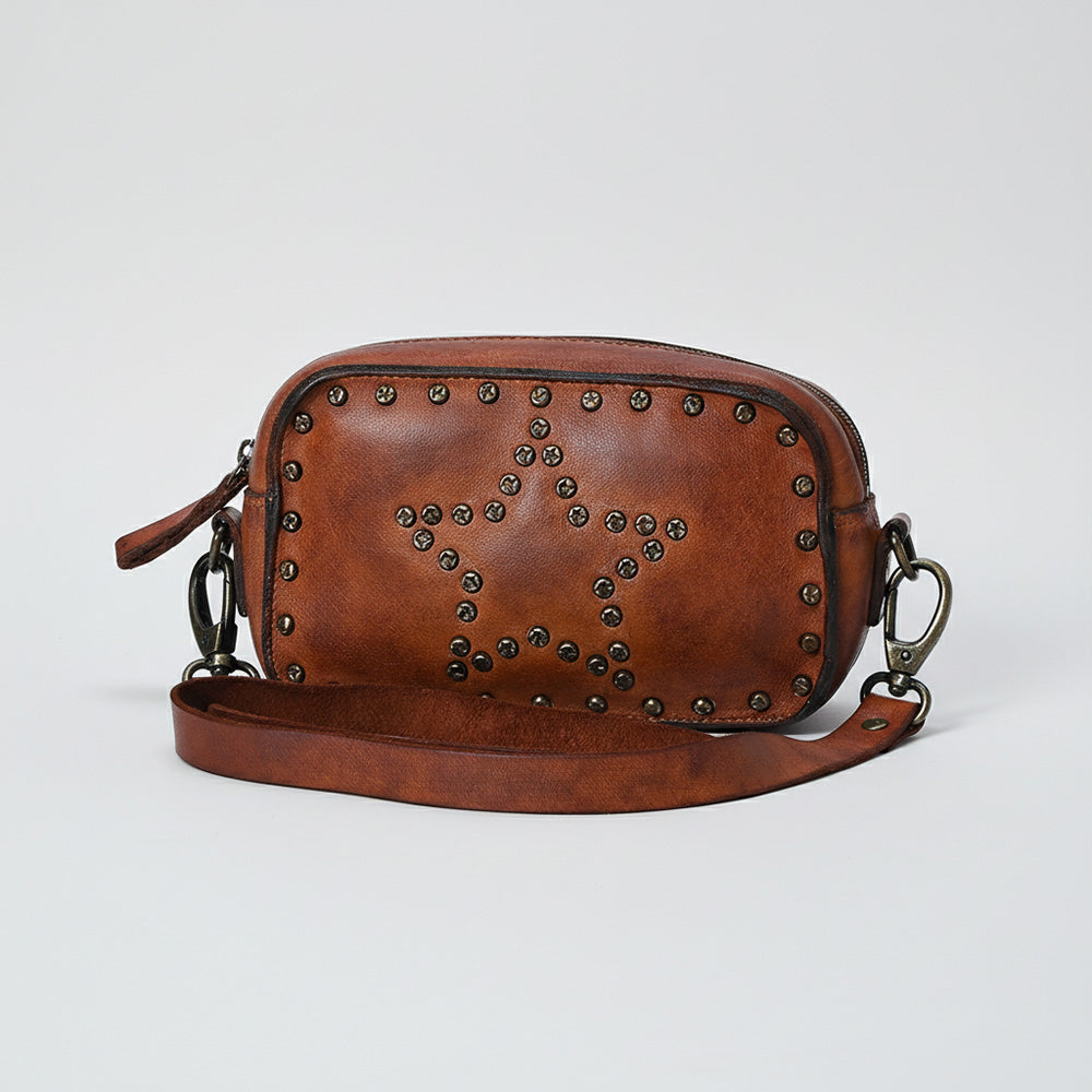 SWC166 Small Black Star Crossbody