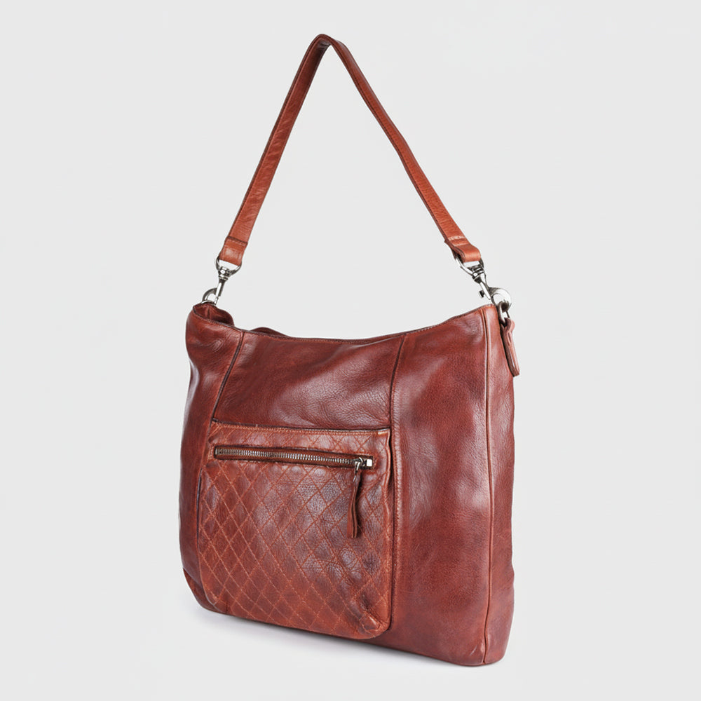 SWC180 Fiorente - Full Grain Leather Shoulder Bag