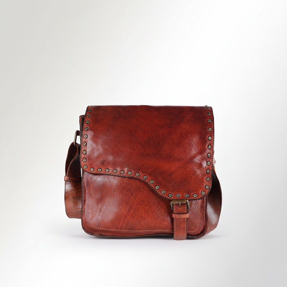 SWC198 Valmonte - Riveted Messenger Bag